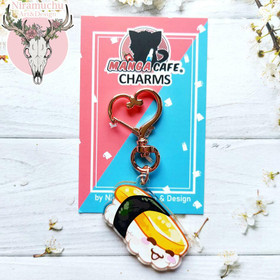 Niramuchu Feat Manga Cafe® Happy Sushi Tamago Avaimenperä