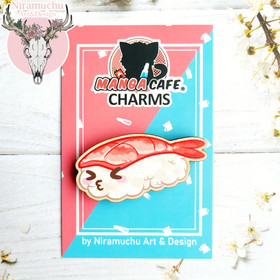 Niramuchu Feat Manga Cafe® Happy Sushi Ebi Magneetti
