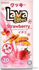 Lava Bites Cookies Strawberry - Keksit