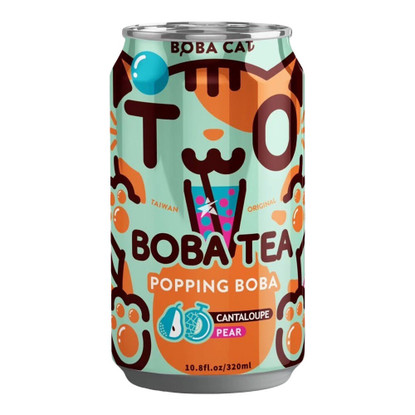 Boba Cat Popping Boba - Cantaloupe & Päärynä Kuplatee