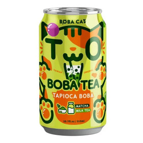 Boba Cat Tapioka Boba - Matcha Milk Tea Kuplatee