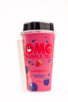 OMG Bubble Tea - Vadelma&Mustikka