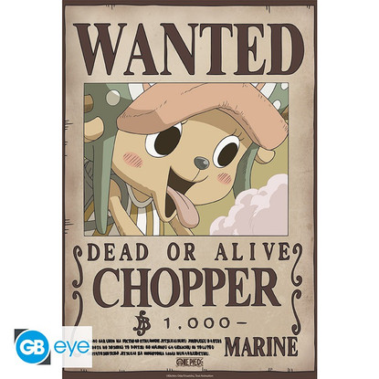 One Piece - Wanted Chopper - juliste