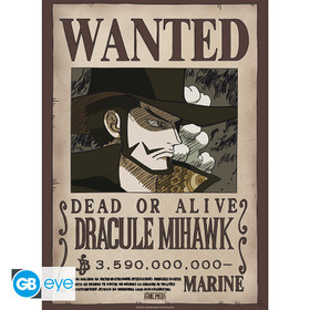 One Piece - Wanted Mihawk & Crocodile - julistesetti 