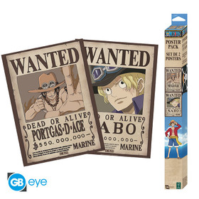 One Piece - Wanted Sabo & Ace - julistesetti 