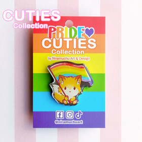 Cuties Pride Rainbow Fox Pinssi