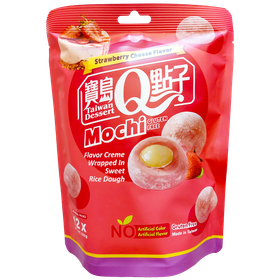 Q Tasty Mochi - Strawberry Cheese