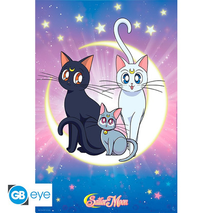 Sailor Moon - Luna, Artemis & Diana - juliste