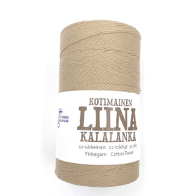 12-säikeinen Liina kalalanka Pellavabeige
