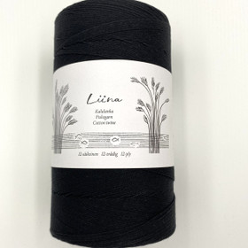 12-ply Liina cotton twine Black
