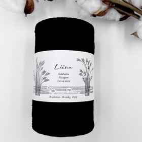 18-säikeinen Liina kalalanka Musta