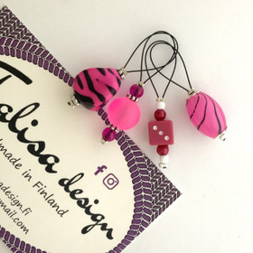 Silmukkamerkkisetti pinkki