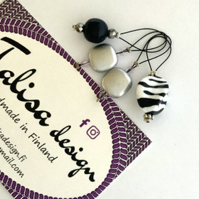 Silmukkamerkkisetti musta