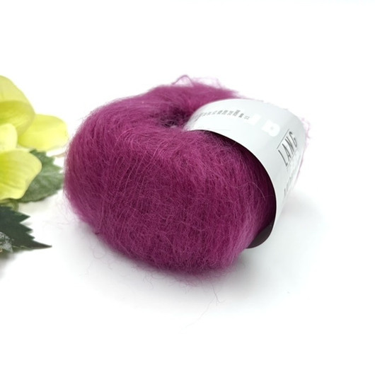 Mohair Luxe Tumma Roosa