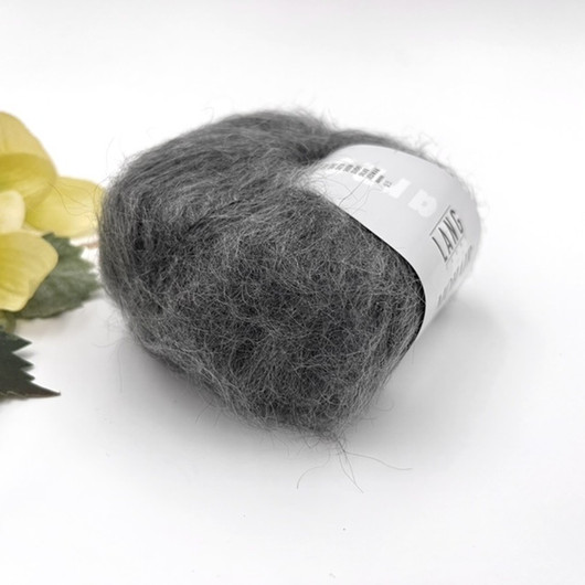 Mohair Luxe Keskiharmaa