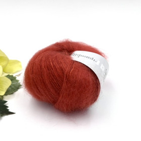 Mohair Luxe Red Orange