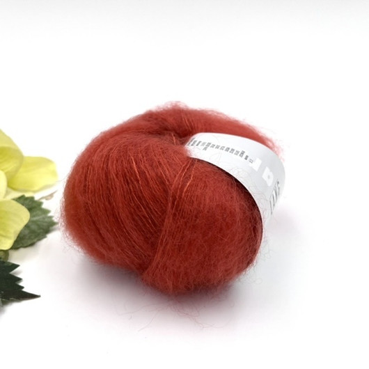 Mohair Luxe Punaoranssi