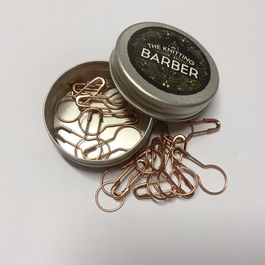 The Knitting Barber Rosegold hakasilmukkamerkit