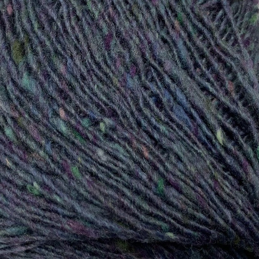 Lang Donegal Tweed Tumma Sinivioletti