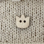 Tulip wooden button