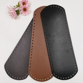 synthetic leather oval bag bottom 12x36 cm