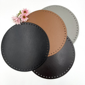 synthetic leather round bag bottom 28 cm