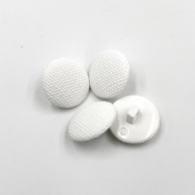 Palttinakuvioinen kantanappi Valkoinen