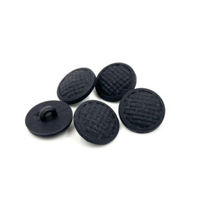 Palttinakuvioinen reunalla kantanappi Musta