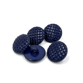 Ruutukuvioinen kantanappi Tummansininen