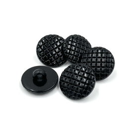 Ruutukuvioinen kantanappi Musta