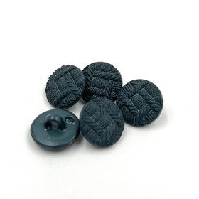 Palmikkokuvioinen kantanappi Tummanvihreä