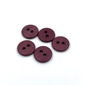 Sileä mattanappi Tummanpunainen