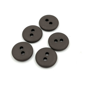 Sileä mattanappi Tummanruskea