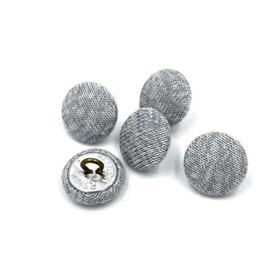 Kangaspäällysteinen kantanappi Siniharmaa