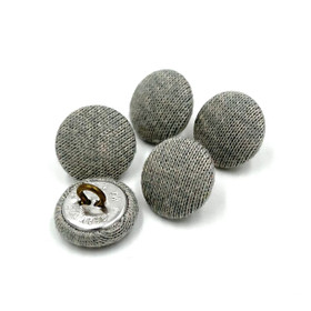 Kangaspäällysteinen kantanappi Kellertävä harmaa