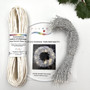 Glimmer wreath kit White-Silver