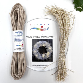 Glimmer wreath kit Putty-Whitegold