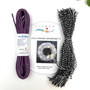 Glimmer wreath kit Violet-black