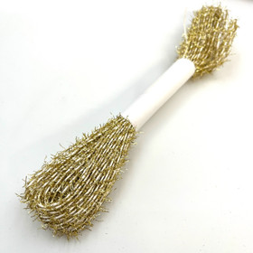 Glitter fluffy paperyarn miniskein Gold