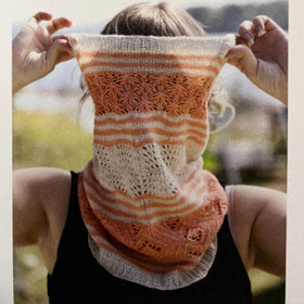 Heinä kauluri neuleohje, printti