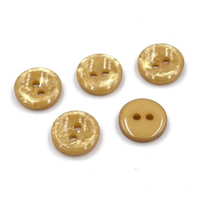 Okra helmiäiskuvioitu muovinappi 