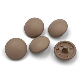 Puolipyöreä vaaleanruskea kantanappi