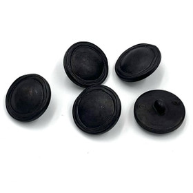 Reunakuvioitu tummanharmaa kantanappi