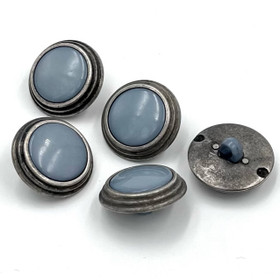 Vaaleansininen antiikkityylinen kantanappi