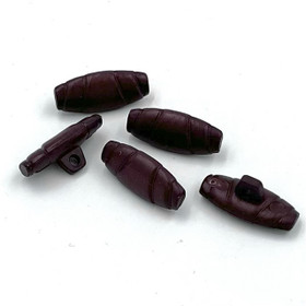 Ruskea soikea kantanappi