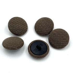 Tummanvihreä kangaspäällystetty kantanappi