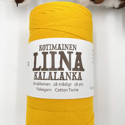 18-ply Liina cotton twine Yellow