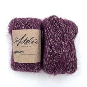 Linen mix Aubergine