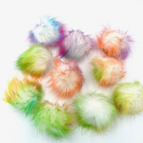 Rainbow pom pom