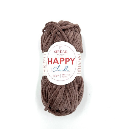 Happy Chenille Ruskea